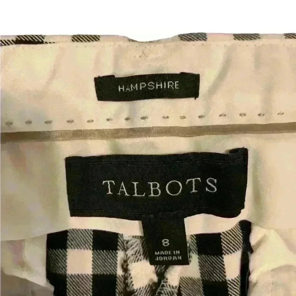 Talbots Crop Black Checkered Pants - Picture 4 of 5
